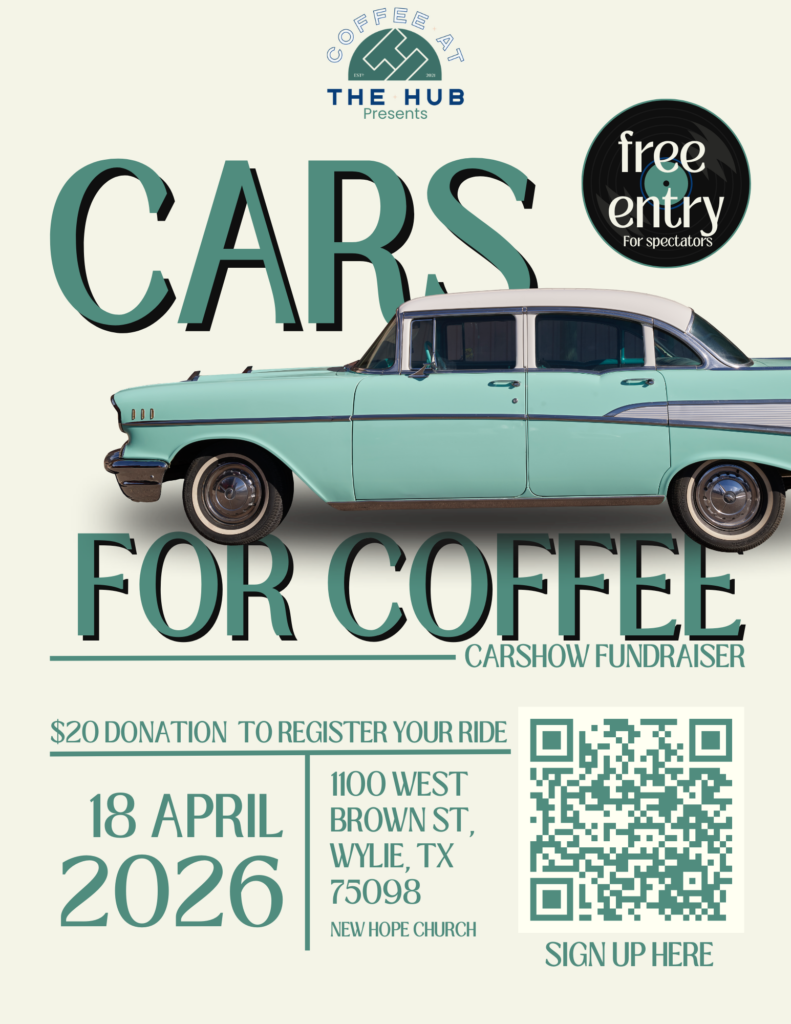classic car on car show flyer